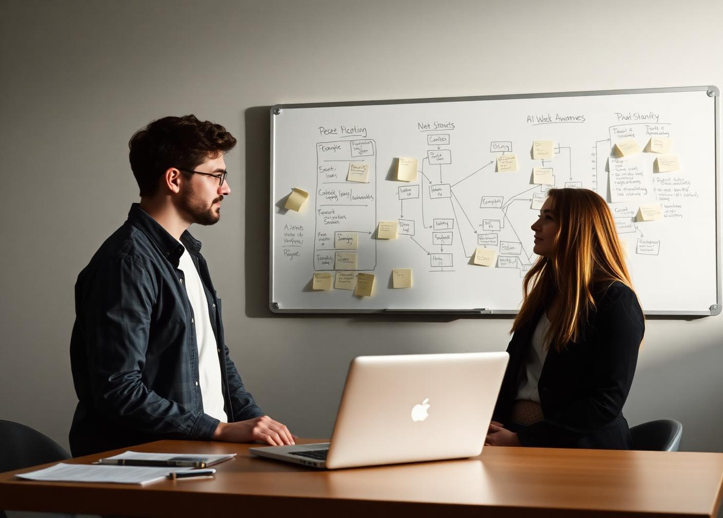 Étudiants HETIC en travail sur le champ IA appliquée au produit et au marketing